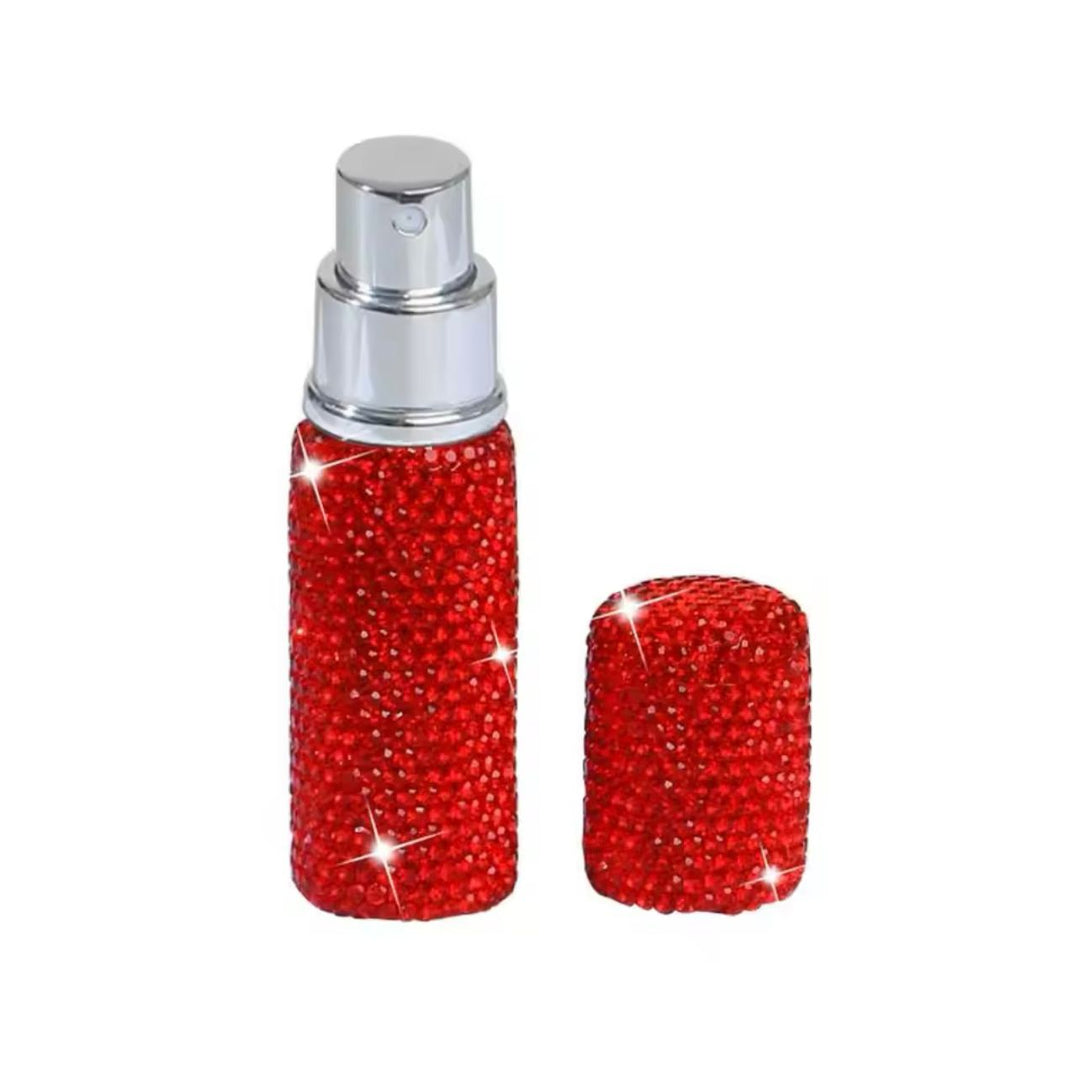 ATOMIZADOR DIAMANTES PLATA ROJO